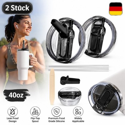 Ersatzdeckel Becherdeckel auslaufsicher Silikon Flip Straw Stanley H2.0 Quencher
