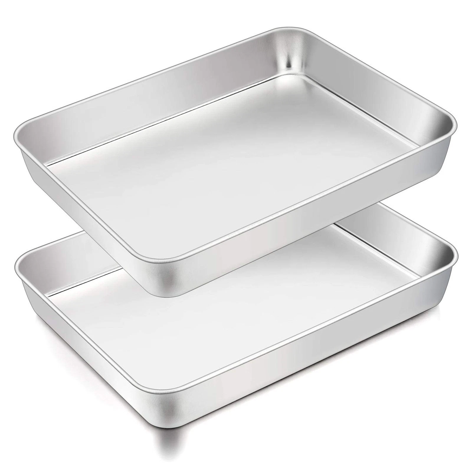 Lasagna Pan 12⅖’’ x 9¾’’ x 2’’ Stainless Steel Rectangular Casserole Cake Bak...