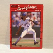 RARE ERROR- Donruss 1990 Mark Gubicza #204 Kansas City Baseball Card Base Set