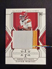 2024 Panini National Treasures Xavier Worthy TRUE ROOKIE PATCH RC /99 - Chiefs