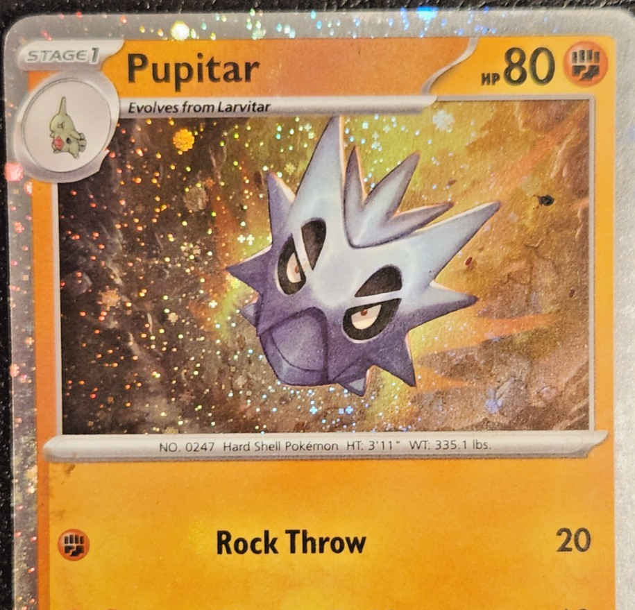 Pupitar COSMO HOLO Black Star Promo Rare Pokemon TCG (#120 Scarlet & Violet NM )