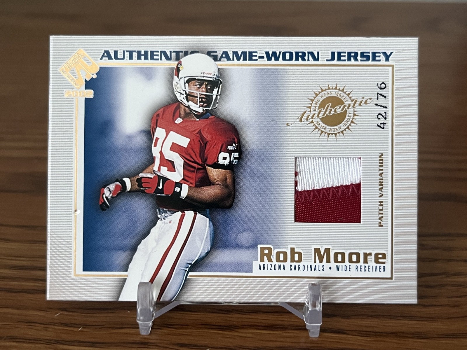 2002 Pacific Private Stock Rob Moore Reserve Authentic Game-Worn Jersey #5