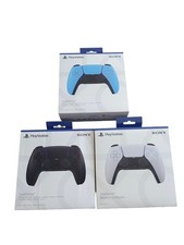 3x Empty Sony DualSense PS5 Box Midnight Black White Blue