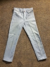 Levis Vintage 70s Pants Light Blue Mens size 28x27 No Tag Sta Prest Levi Strauss