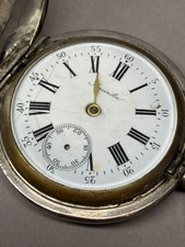 antike St. Georges Watches Co Taschenuhr Uhr 875er Silber Gehäuse  [4149-12]