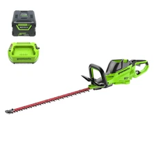 Greenworks 2216602 60V 26" Hedge Trimmer with 2.0 Ah Battery & 3 Amp Charger
