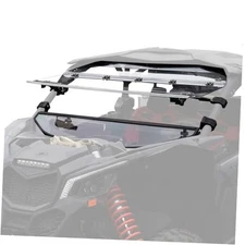  Flip Windshield Compatible with Can-Am Maverick X3 & X3 Max - 3-in-1 Scratch 