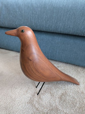 Vitra Eames House Bird Walnut Wooden Figurine Mid-Century Modern Decor Authentic