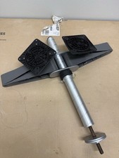 Knoll Sapper Double Monitor Arm, 24 " Mast, Deep Table Clamp