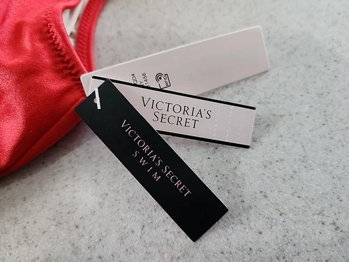 Traje de baño Victoria's Secret Shine Strap Vardia de una pieza rojo talla M nuevo con etiquetas - Imagen 2 de 6