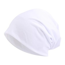 Mens Women Breathable Slouch Beanie Cap Thin Soft Stretch Skullcap Hat Headwear