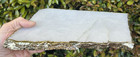 india ANTHROPOLOGIE 11" X 6 1/4" GILDED WHITE AGATE QUARTZ CHEESE PLATTER tray — photo 1