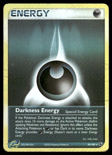 2003 Pokemon Darkness Energy Rare Ruby & Sapphire 93/109 Reverse Holo DMG