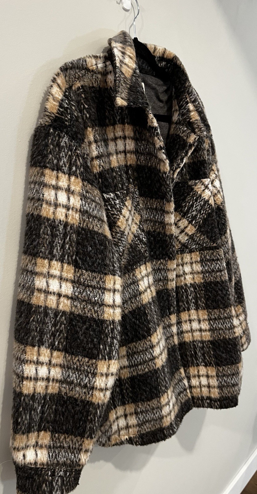 Thread & Supply Plaid Button Collared Lined Jacke… - image 3