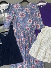 Vtg Women's Clothing Lot Of 5 M-XL Preppy Granny Cottage Boho Western 90s-Y2K