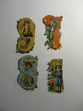 WUNDERSCHÖN ALT SELTEN vor /um 1900 fein gearbeitet ZAHLEN  je Bild ca. 5cm hoch