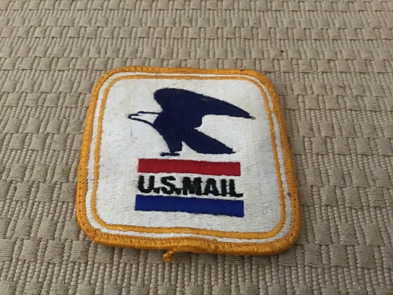 Vintage USPS U.S. Mail Cloth Patch for Postal Workers Uniform 1970s