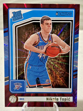 2024 Donruss NIKOLA TOPIC International Holo Maroon Laser RC SSP #208 Thunder