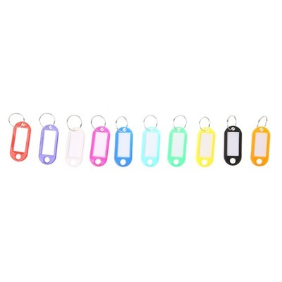 10 Pcs Keychain Labels Key Labels Plastic Key Fobbed for Keys Suitcases