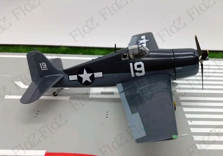 WWII US F6F for Hellcat VF-6 USS intrepid 1944 1/72 finished for Easy model - Image 2 of 3