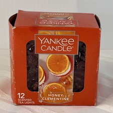 Yankee Candle 12 Scented Tea Light T/L Box Candles HONEY CLEMENTINE