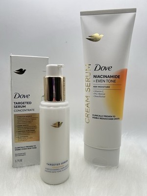 Dove Niacinamide Cream Serum + Targeted Serum Bundle Even Tone Dark Spot NEW