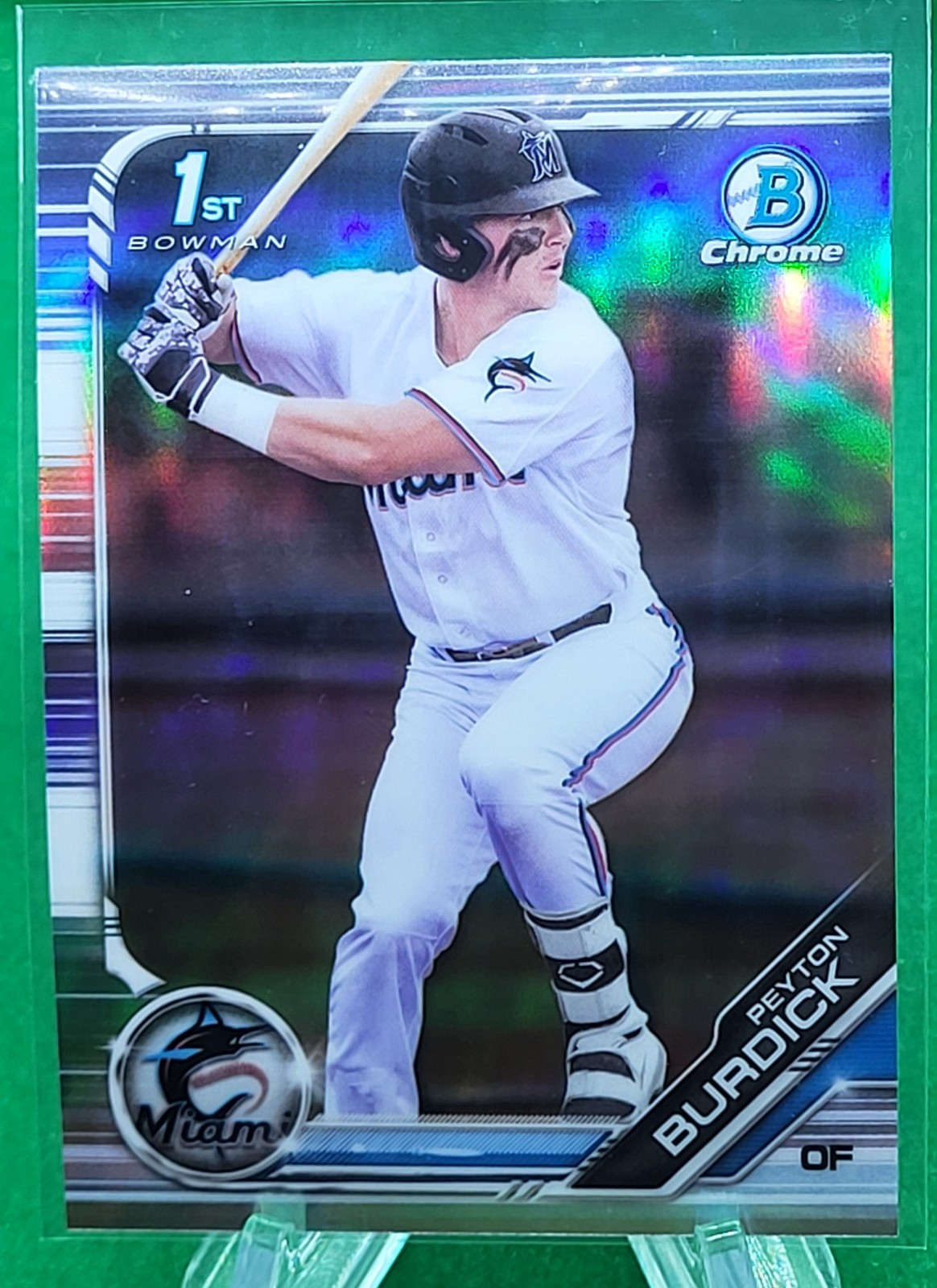 Peyton Burdick 2019 1st Bowman Chrome Refractor #BDC-74 Marlins