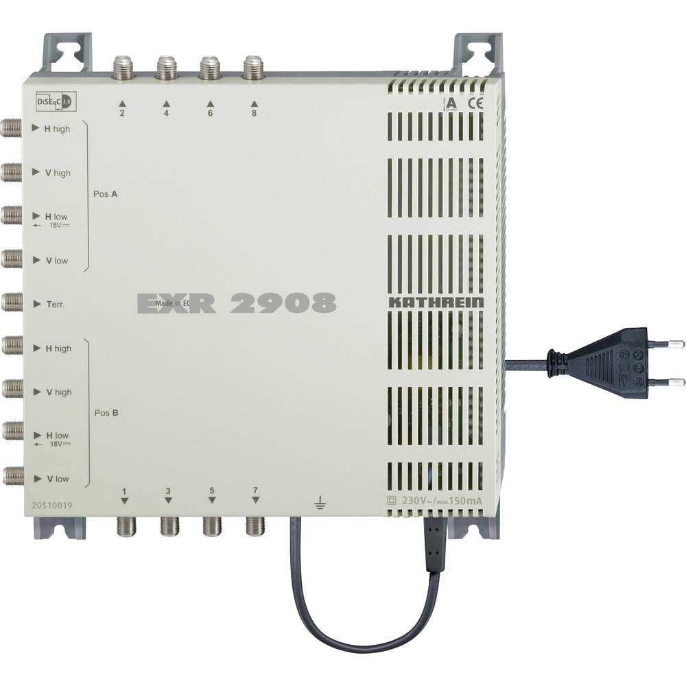 Commutateur SAT Kathrein EXR 2908 multiswitch blindé en aluminium pour signal satellite ultra stable