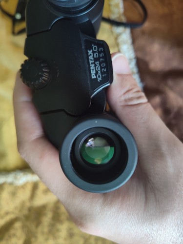 PENTAX UCF G 10X24 5.0 BINOCULARS W/ CASE & STRAPS - Picture 6 of 12