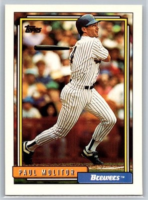 1992 Topps Paul Molitor Milwaukee Brewers #600