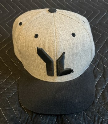 Custom Young Life Embroidered Snapback Hat - Grey/Black - The Classics Yupoong