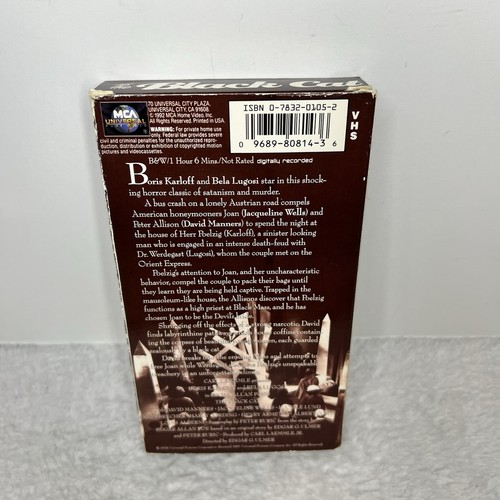 The Black Cat VHS Universal Monsters Classic Horror Collection Boris Karloff - Picture 2 of 12