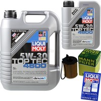 Mann Inspektionspaket 6L Liqui Moly Top Tec 5W-30 FüR CitroëN Jumpy Kasten C4