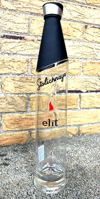 Stoli Elit Stolichnaya Vodka 1.75 Liter HUGE Empty Bottle With Cap