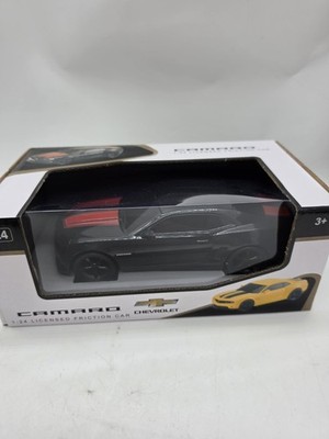 Braha Chevrolet Copo Camaro 1:24 Licensed Friction Car Black Red Stripe NEW 