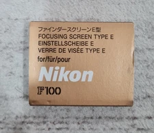 Nikon Focusing Screen Type E For Nikon F100 W Case Box