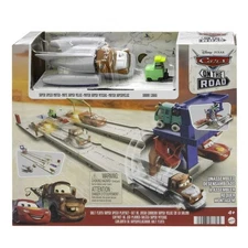 Disney Pixar Cars On The Road Salt Flats Super Speed Playset with 2 Cars