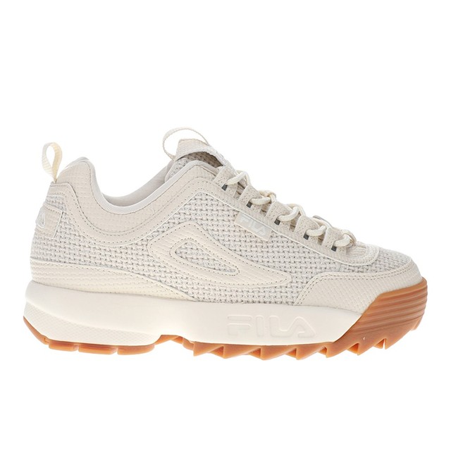 Fila Disruptor 2 Woven Lace Up  Womens Beige Sneakers Casual Shoes 5XM02397-279