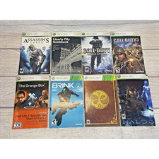 LOT OF 8 XBOX 360 MANUALS LOT - Variety of game manuals; No Games