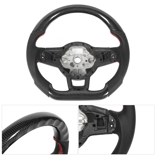 Car Steering Wheel For GLI R GTD Carbon Fiber Steering Wheel Perforated Leather↑ - Picture 11 of 24