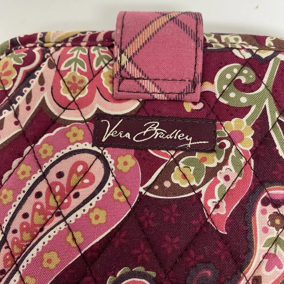 Держатель для компакт-дисков Vera Bradley 6,5 дюйма x 6 дюймов принт Ouilted Piccadilly слива пейсли - Изображение 3 из 4
