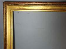 Cadre ancien 64x53 cm feuillure 54x44 à 56x45cm bois stuc dorure d'origine C974