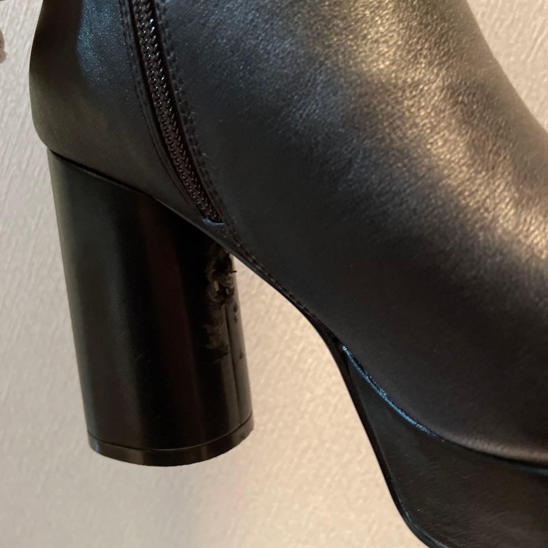 Ameri Vintage Voluminous Toe Platform Boots Black… - image 4