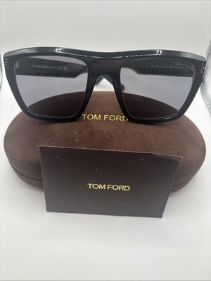Tom Ford Alberto TF1077 01D Alberto Sunglasses Shiny Black Smoke Polarized