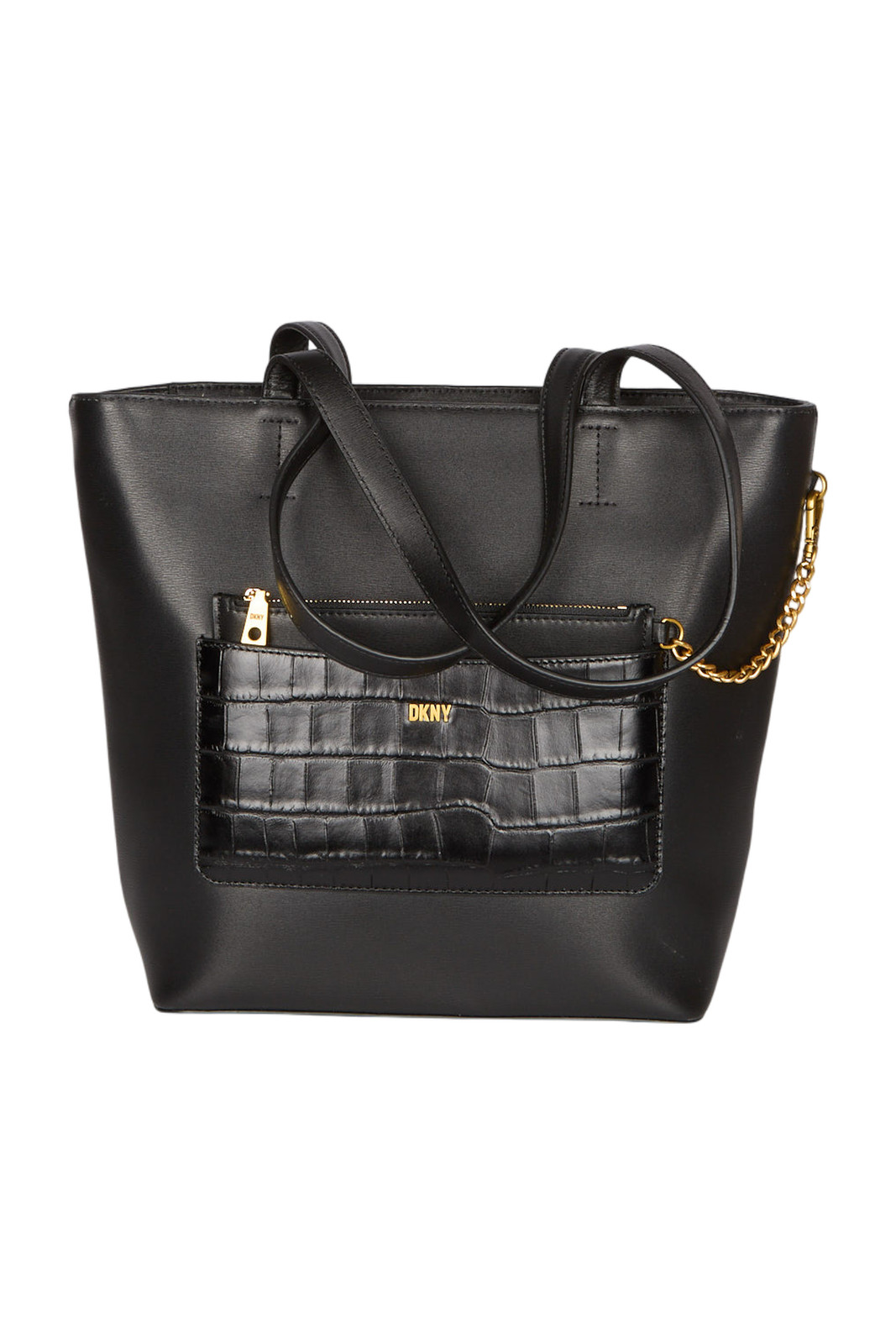 DKNY Simona Schultertasche Leder Schwarz 34290₽