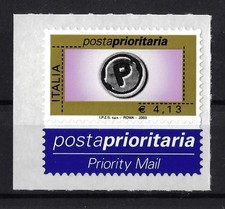 2003 ITALIA REPUBBLICA - Posta Prioritaria  4,13 euro - dicitura Spa - nuovo MNH