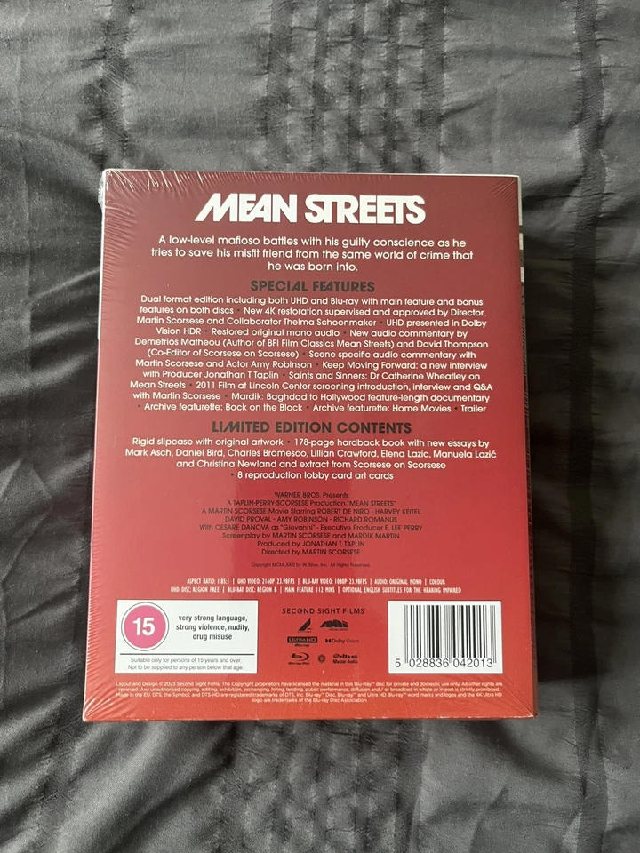 Mean Streets Limited Edition [15] 4K UHD & Blu-ray Second Sight - Image 2 of 4