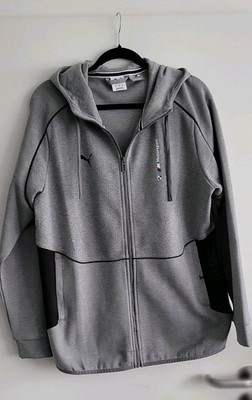 PUMA BMW Motorsport Sweat Jacke Jacket mit Kapuze Gr. M NEU Grau Schwarz Logo