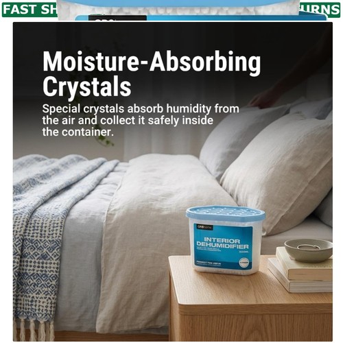 Portable 500ml Disposable Dehumidifiers - 10 Pack for Mould & Mildew Prevention
