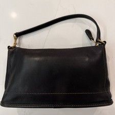 Vintage Coach Demi Bleeker Bag Purse Black Leather 9311 Made In USA Baguette